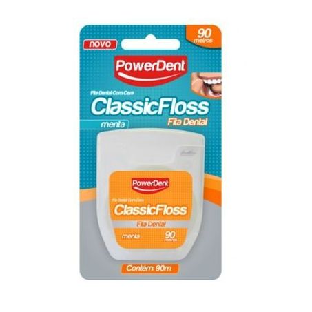 Fio Dental Powerdent 90m Classic Tape Menta ###