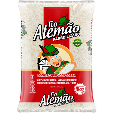 ARROZ PARBOILIZADO TIO ALEMAO 1 KG