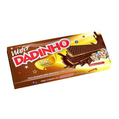 Wafer Dadinho 90g Duo Chocolate