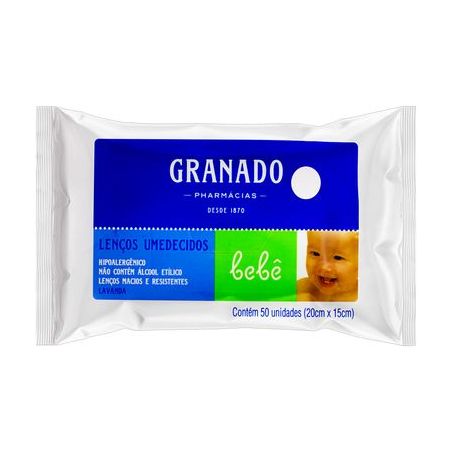 LENCO UMEDECIDO GRANADO C/50 LAVANDA
