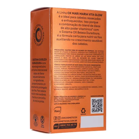Tônico Capilar Fortalecedor Mari Maria Ox Vita Glow Frasco com 30Ml 360-15