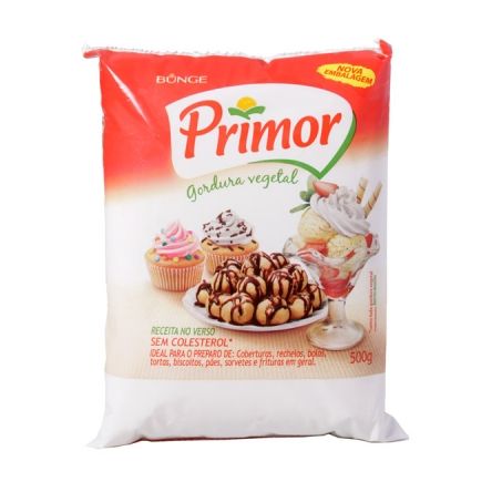 Gordura vegetal primor 500g