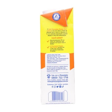 LEITE L V PIRACANJUBA -1L ZERO LACT INTEGRAL 360-15
