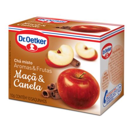 Cha misto maca/canela c/10un dr.oetker 10g
