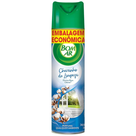 ODORIZANTE BOM AR AEROSOL FLOR DE ALGODÃO 360ML