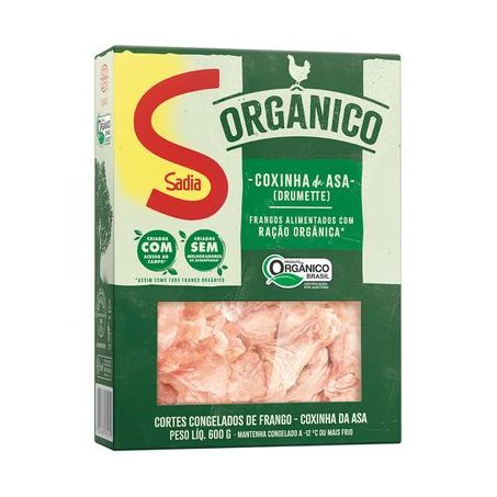 COXINHA DA ASA SADIA ORGANICO DRUMETTE 600G