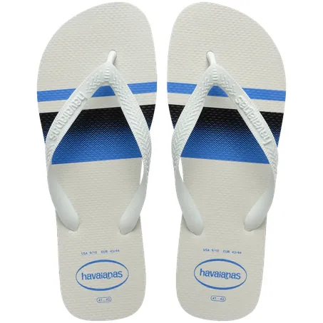 HAVAIANAS TOP BASIC BRANCO/AZUL 39/40