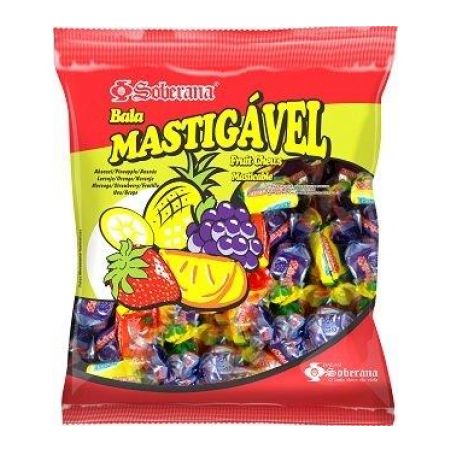 Bala soberana 70gr frutas sort.mastig.