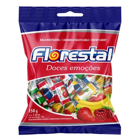 BALA FLORESTAL 150G HAPPY FRUTAS SORTIDAS