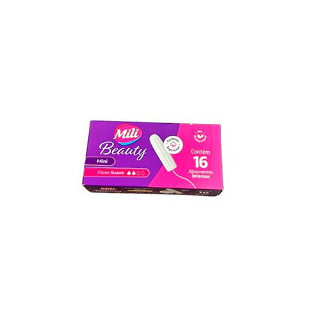ABSORVENTES MILI INTERNO BEAUTY MINI COM 16 UNIDADE