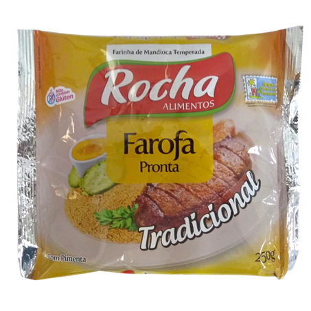 FAROFA PRONTA ROCHA 250G TRADICIONAL
