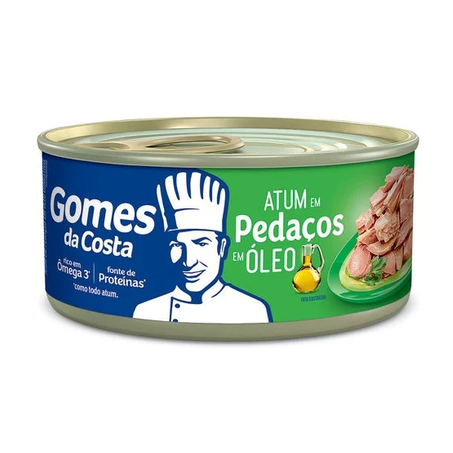 Atum em Pedaços Gomes Da Costa  em Óleo Lata 120gr