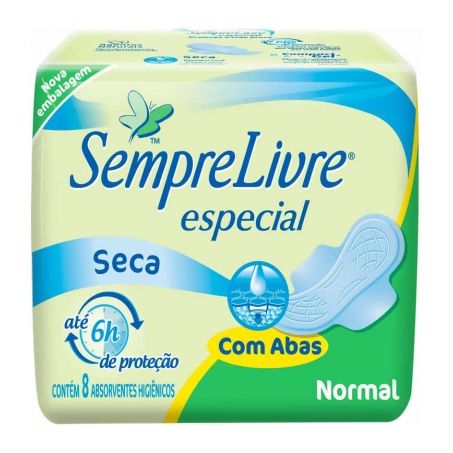 Absorvente higienico sempre livre esp.normal c-a c-8