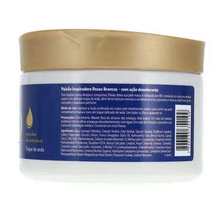 LOÇÃO HIDRATANTE PAIXÃO ACETINADA INSPIRADORA ROSAS BRANCAS 300G 360-10