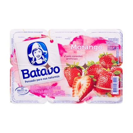 Bebida lactea batavo morango 510g