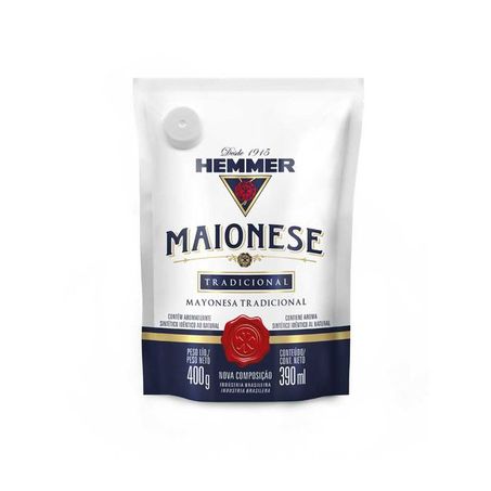 Maionese hemmer 400g tradicional sachê