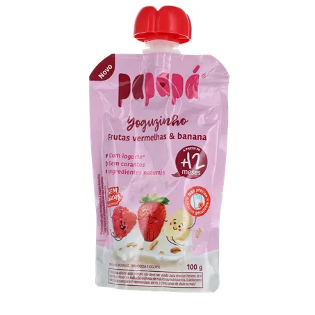 Yoguzinho papapá frutas vermelhas e banana 100g 360-2