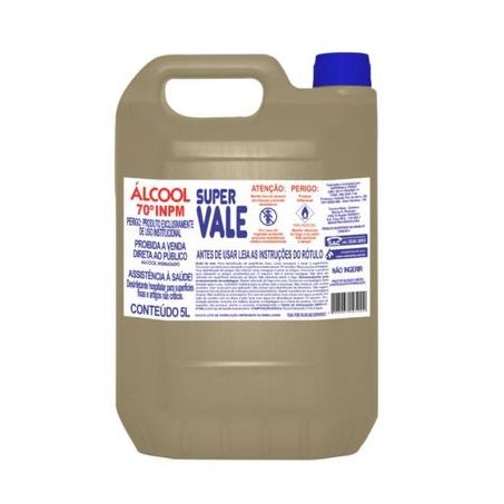 ÁLCOOL LÍQUIDO 70º INPM 5L SUPER VALE