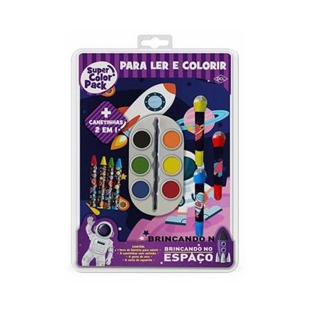 LIVRO SUPER COLOR PACK BRINCANDO NO ESPACO        