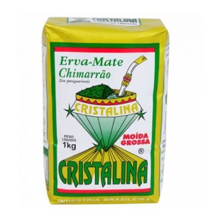 Erva mate cristalina moida grossa 1kg