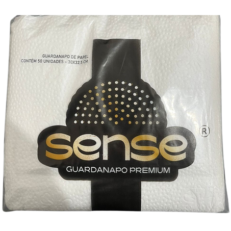 Guardanapo branco gd sense premium 30x32,5cm 50un