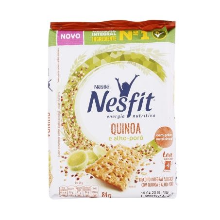BISC.NESTLE NESFIT QUINOA/ALHO PORO 84G
