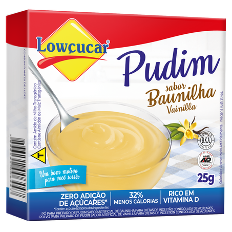 PUDIM LOWCUCAR ZERO 25G BAUNILHA