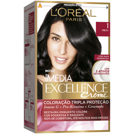 Coloração Imedia Excellence 1 Preto