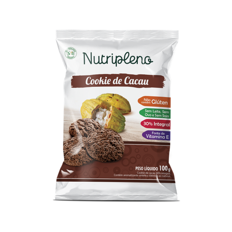 COOKIE INT CACAU 100G -NUTRIPLENO