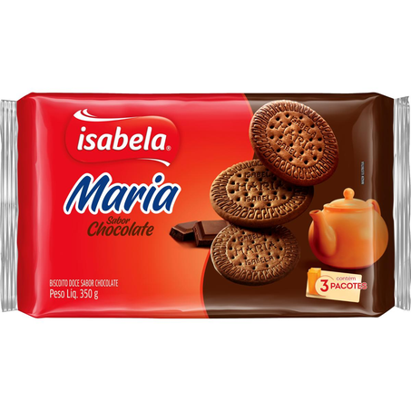 Biscoito Isabela 350g - Maria - Chocolate