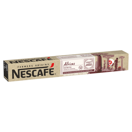 CAPSULA NESCAFÉ COM 10 UNIDADES RISTRETTO ÁFRICAS