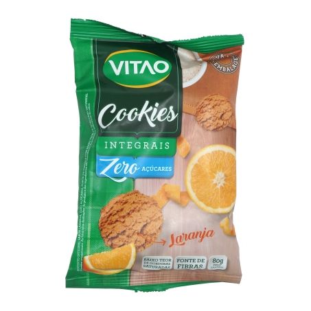 Bisc vitao cookies zero int 80g laranja