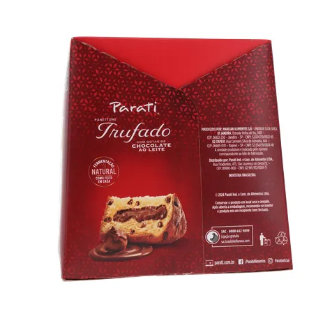 Panettone Parati Trufado com Gotas de Chocolate Ao Leite Caixa 400gr 360-8