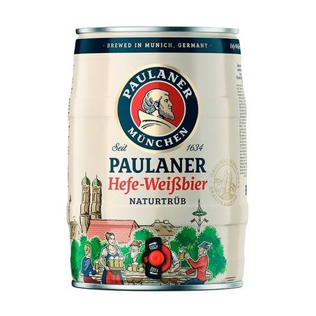 Paulaner hefe-weissbier naturtrüb keg 5l