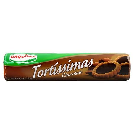 Biscoito tortíssimas 130g sabor chocolate suíço