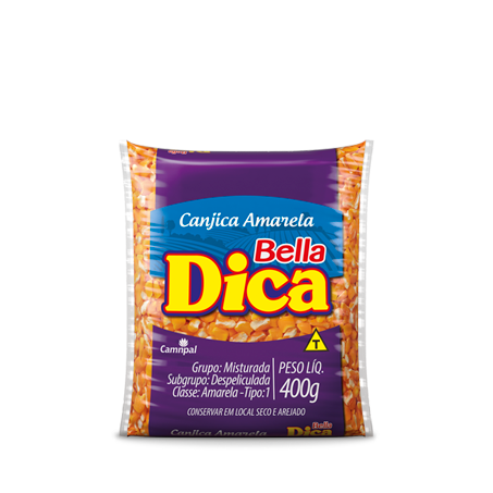 Canjica bella dica amarela 400g