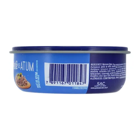 Patê de Atum Gomes Da Costa Lata 150gr 360-10