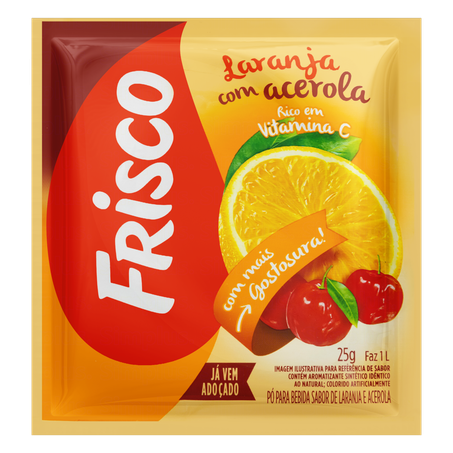 Refresco Frisco Laranja c  Acerola 18g