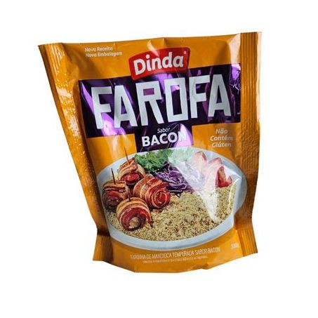 FAROFA PRONTA DINDA BACON 200G