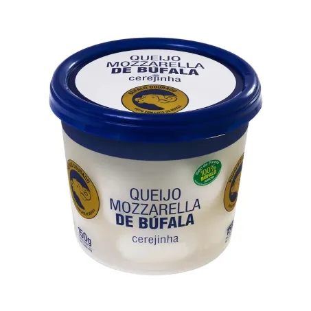 Queijo bufalo dourado mozzarella cerejinha 150g