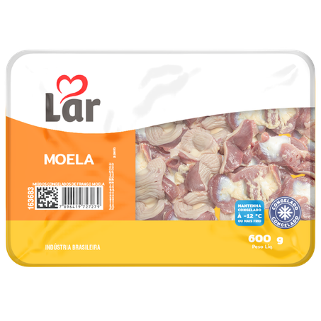 Moela de Frango Congelada Lar Bandeja 600G