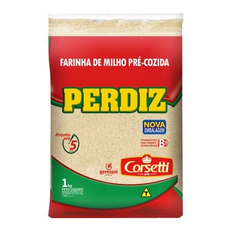 FARINHA MILHO PERDIZ 1KG PRE COZ
