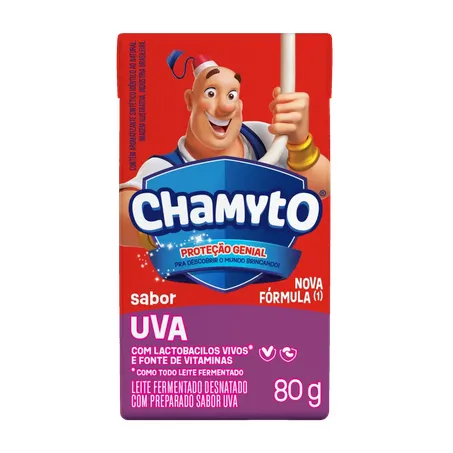 Leite fermentado chamyto 480g uva