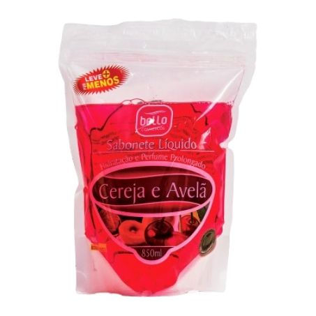 SABONETE LIQUIDO BELLO CEREJA E AVELA 850ML