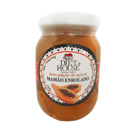 Diet House Doce De Mamão Enrolado 250G Diet