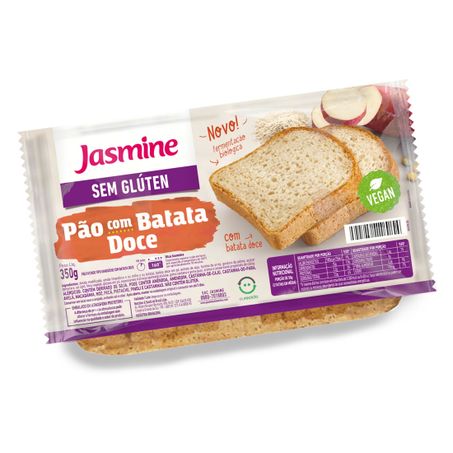 PÃO DE SANDUÍCHE BATATA-DOCE SEM GLÚTEN VEGANO JASMINE