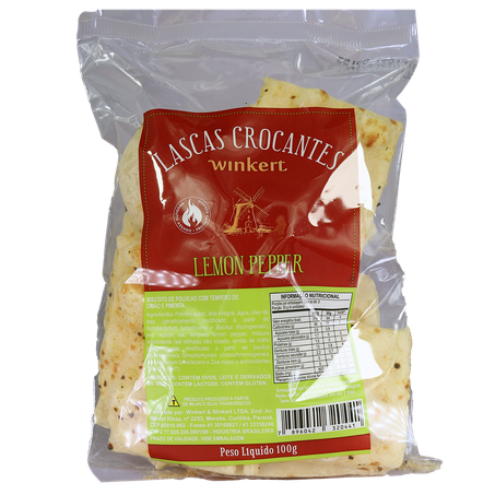 LASCAS CROCANTES LEMON PEPPER 100G - WINKERT