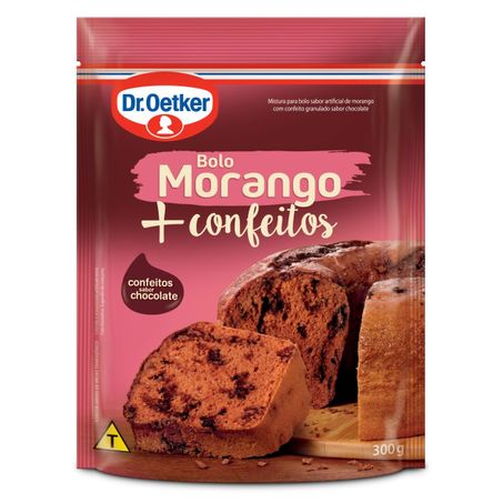 MISTURA PARA BOLO MORANGO COM CONFEITOS DR. OETKER