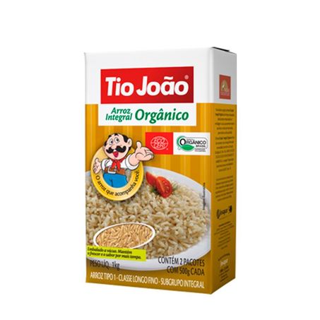 ARROZ TIPO 1 INTEGRAL ORGÂNICO TIO JOÃO