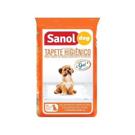 Tapete higiênico sanol 60x80cm c/7
